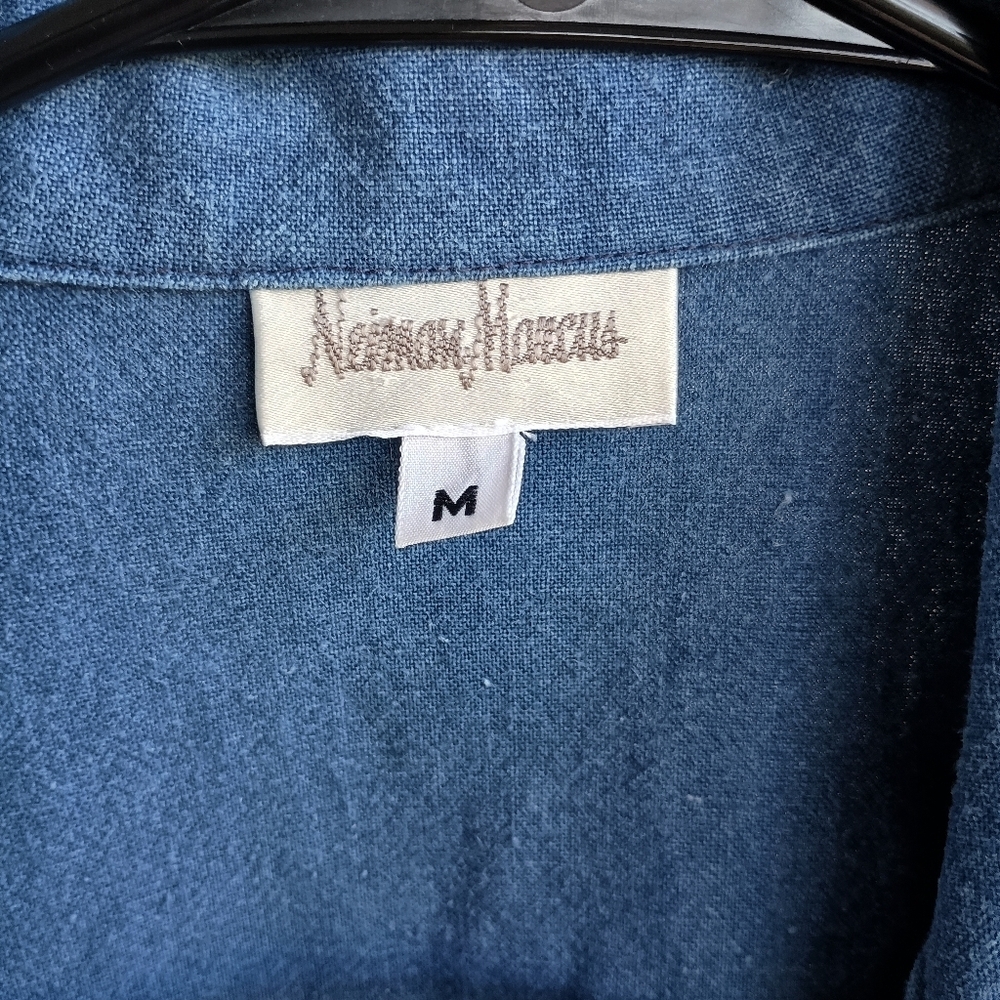 Vintage Neimen Marcus Blue Denim Women's Jacket_Medium - Picture 2 of 6